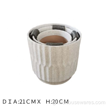 Stoneware Hot Selling Stoneware Flower Pot για την οικογένεια